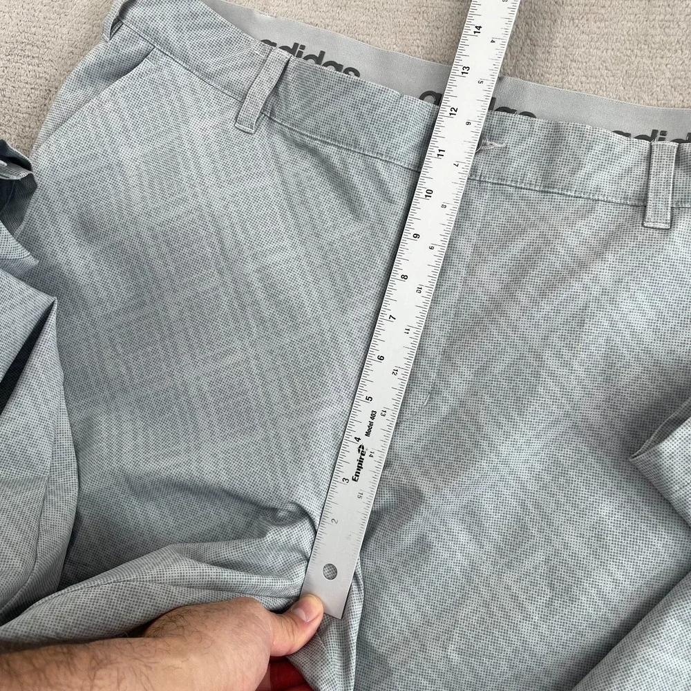 Adidas Performance Golf Pants Men 38x32 Grey Geometric AOP Stretch Straight NWOT